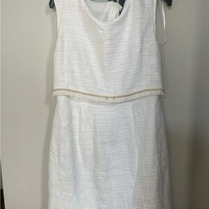 The Limited White Textured Mini Dress